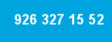 926 327 15 52 926 327 15 52